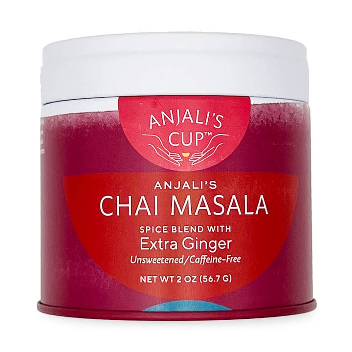 Chai Masala d'Anjali avec Gingembre Supplémentaire, Boîte (2,00 oz) pour la vente par Anjali's Cup