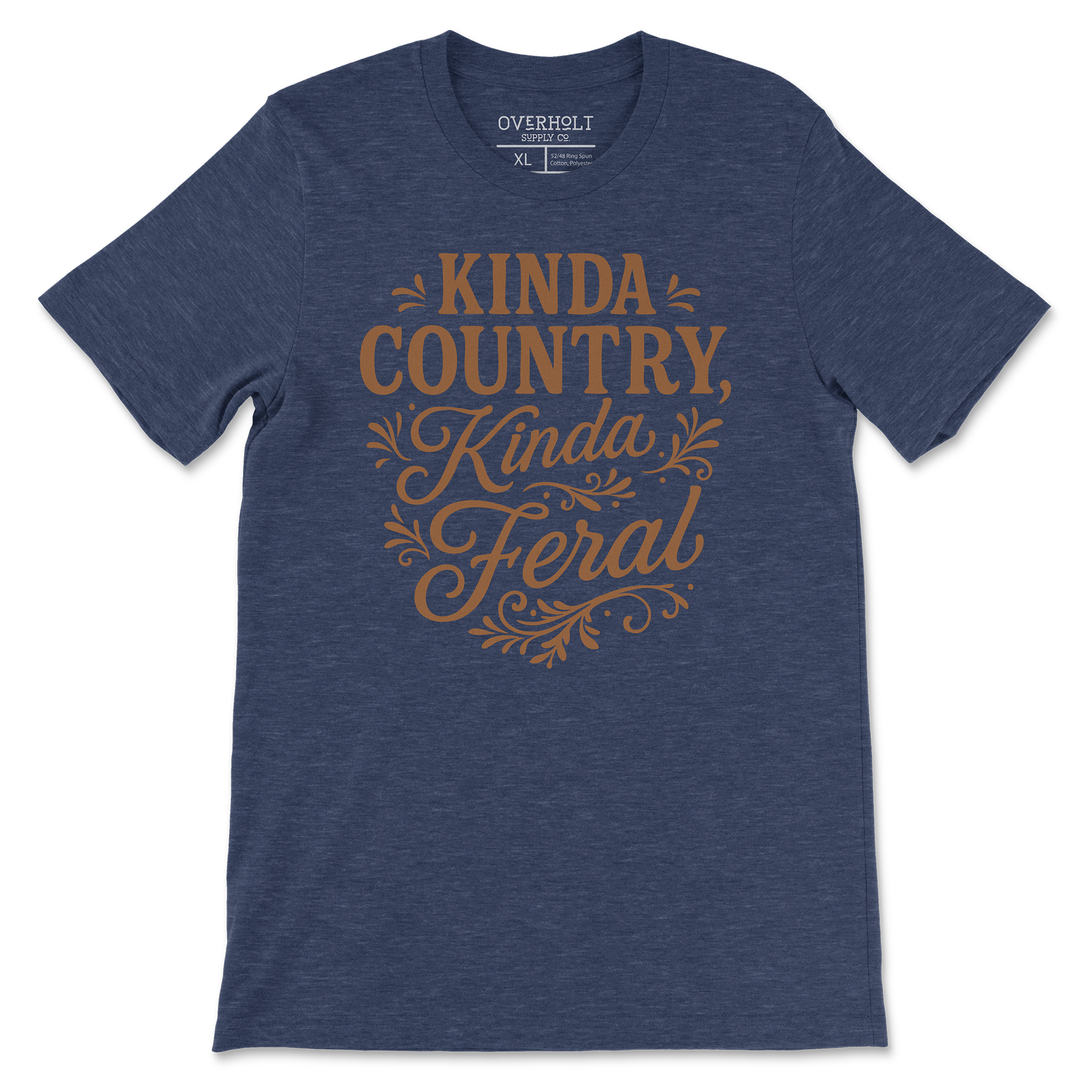 Overholt Supply Co. - Wholesale Screen Printed T-Shirt - Women's - OSC-106 – "Kinda Country, Kinda Feral" T-Shirt3