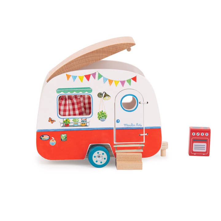 Speedy Monkey - Vente Lot de jouets – enfant - Caravane - La grande famille - Moulin Roty