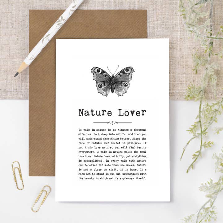 Nature Lover Card For Outdoorsy Folk for wholesale by Coulson Macleod (U.S. Duties Paid)