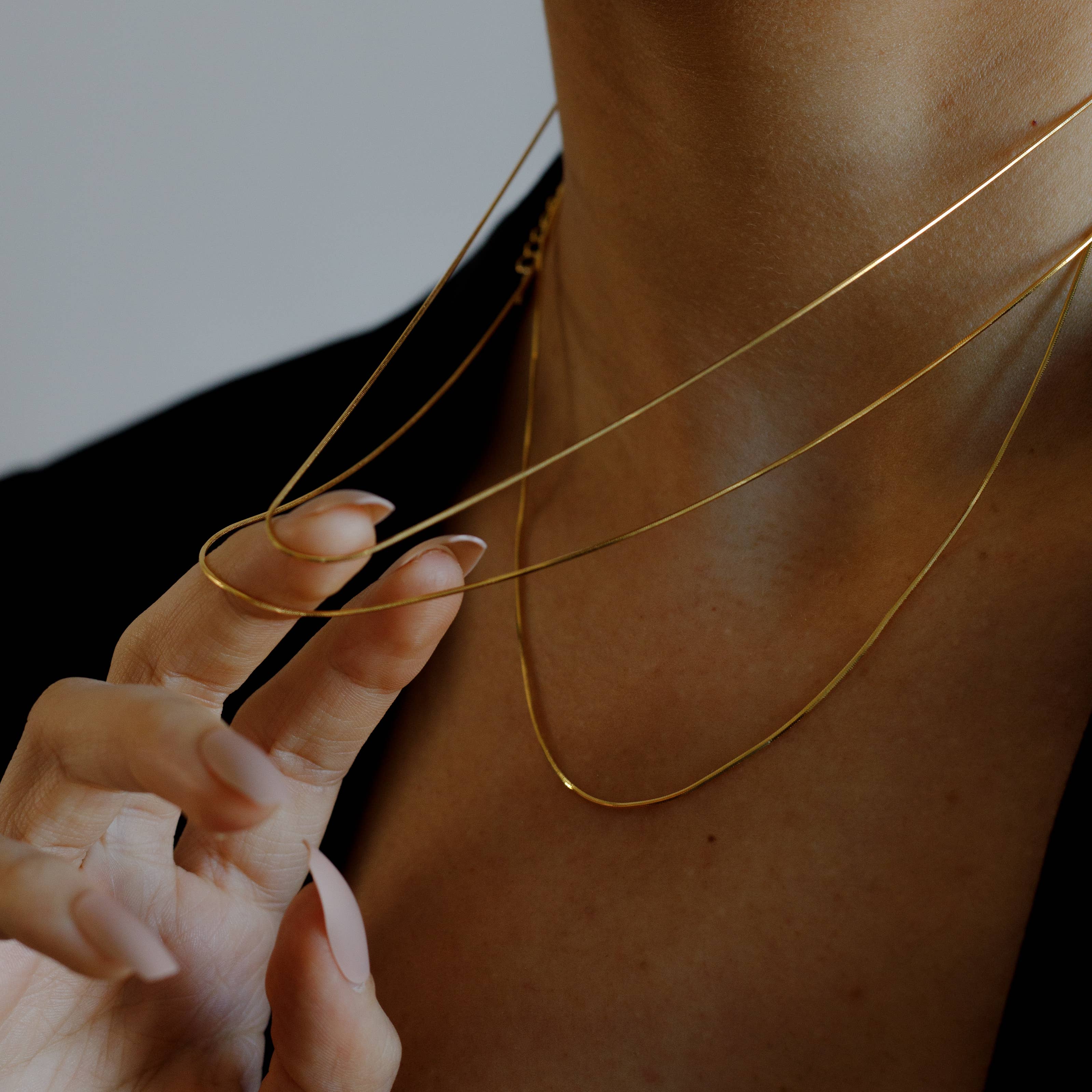 teal market - Wholesale Link & Chain Necklace - MICRO VIPER NECKLACE1