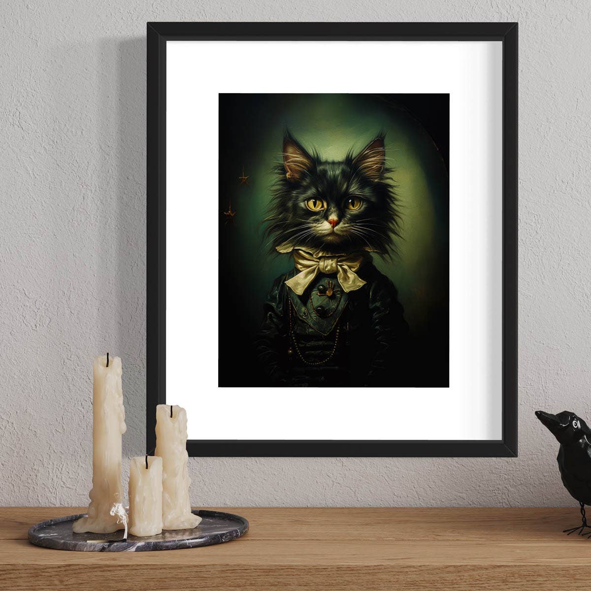 Salty Alyce - Wholesale Art Print - Gentleman Cat Vintage Portrait Wall Art 31AS1
