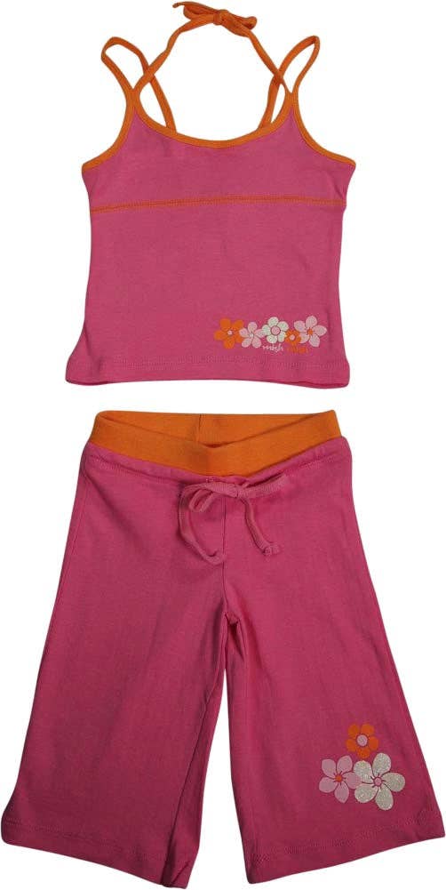 Eastern Off Price – wholesale Top & trouser set – Kids – Mishmish - Little Girls 2 Piece Cotton Tank Capri Set - 4 Styles1