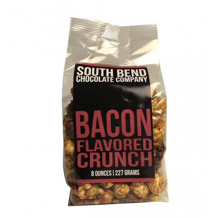 Chocolat Bacon Crunch 8oz pour la vente par THE SOUTH BEND CHOCOLATE COMPANY