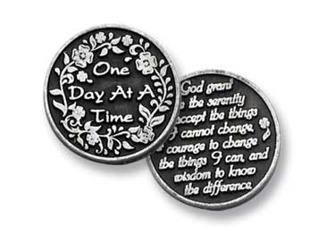 Abbey + CA Gift - Wholesale Keepsake Coin/Token - One Day at a Time Token3