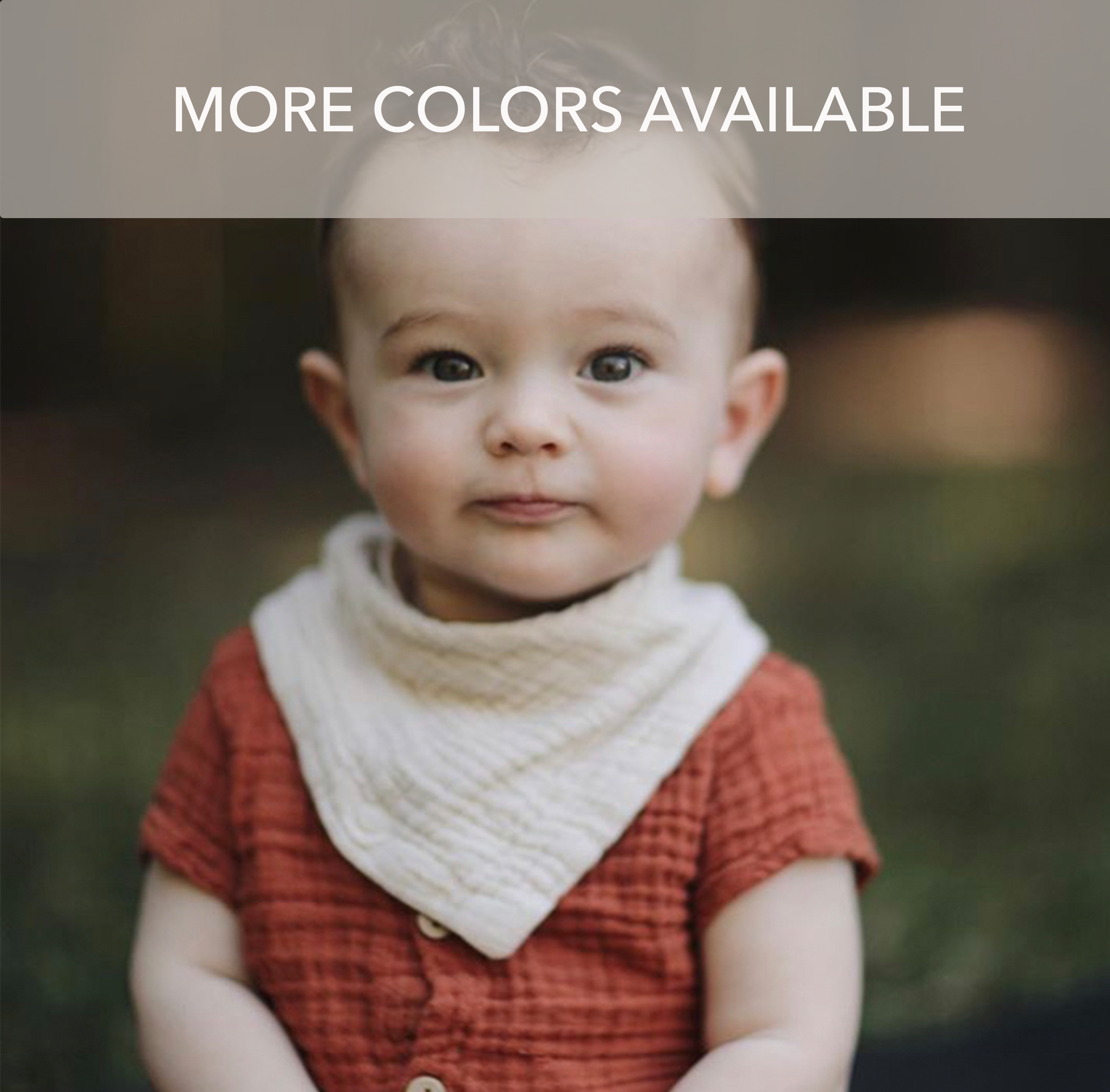 Charley Charles - Wholesale Bandana Bib - WHITE Lightweight Cotton Gauze Baby Bandana Bib2