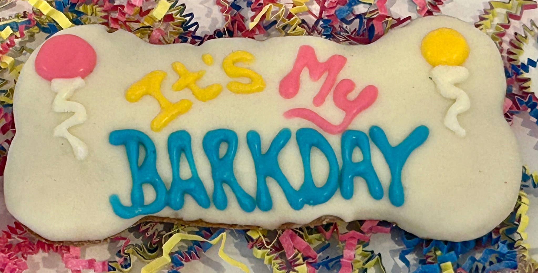 DELCO DOG CO. - Wholesale Pet Treats - Dog - It's My Barkday 6" Dog Bones 0