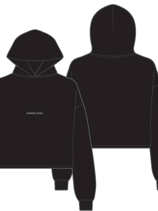 SWEATER KNIT CROPPED HOODIE for wholesale by Morning News