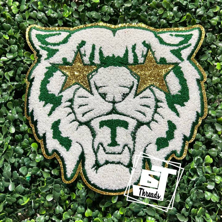 6j Threads LLC - Wholesale Patch - Green Star Eyed Wildcat....Patches Only