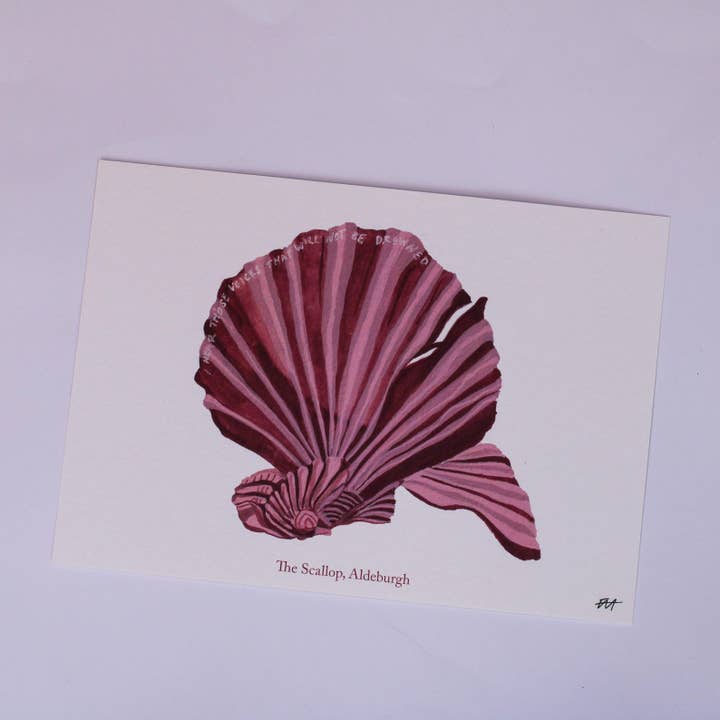 Emma Holmes Art - Wholesale Art Print - The Scallop, Aldeburgh – A5 Art Print3