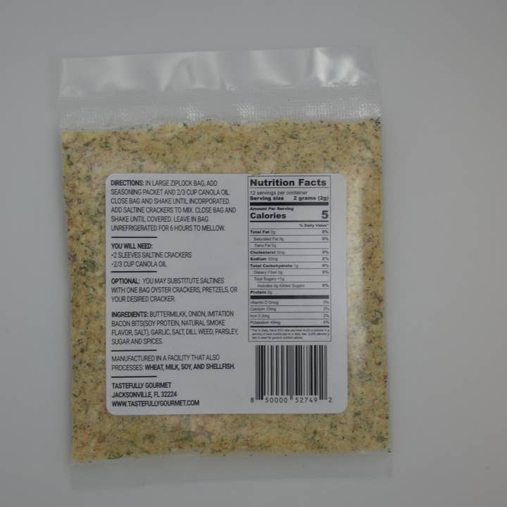 Tastefully Gourmet - Wholesale Dried Spice Mix - Garlic Bacon Ranch Cracker Seasoning Mix1