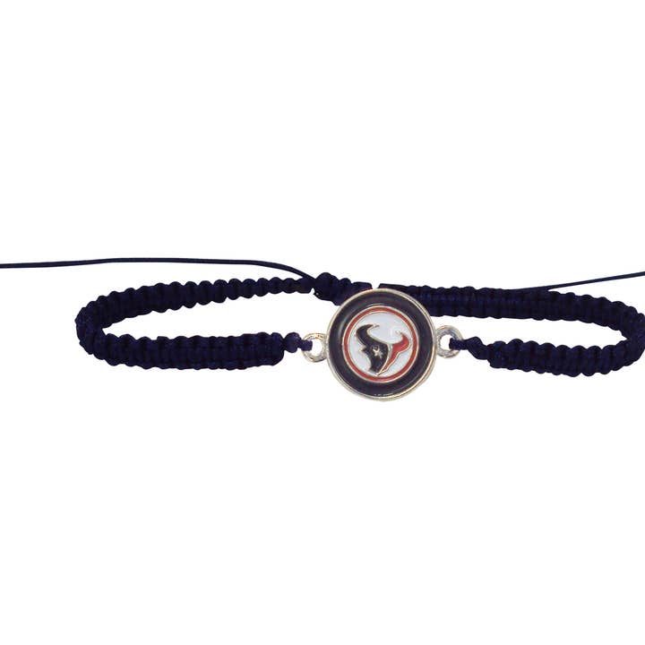 NFL Houston Texans Braided Logo Bracelet för wholesale av Simran International