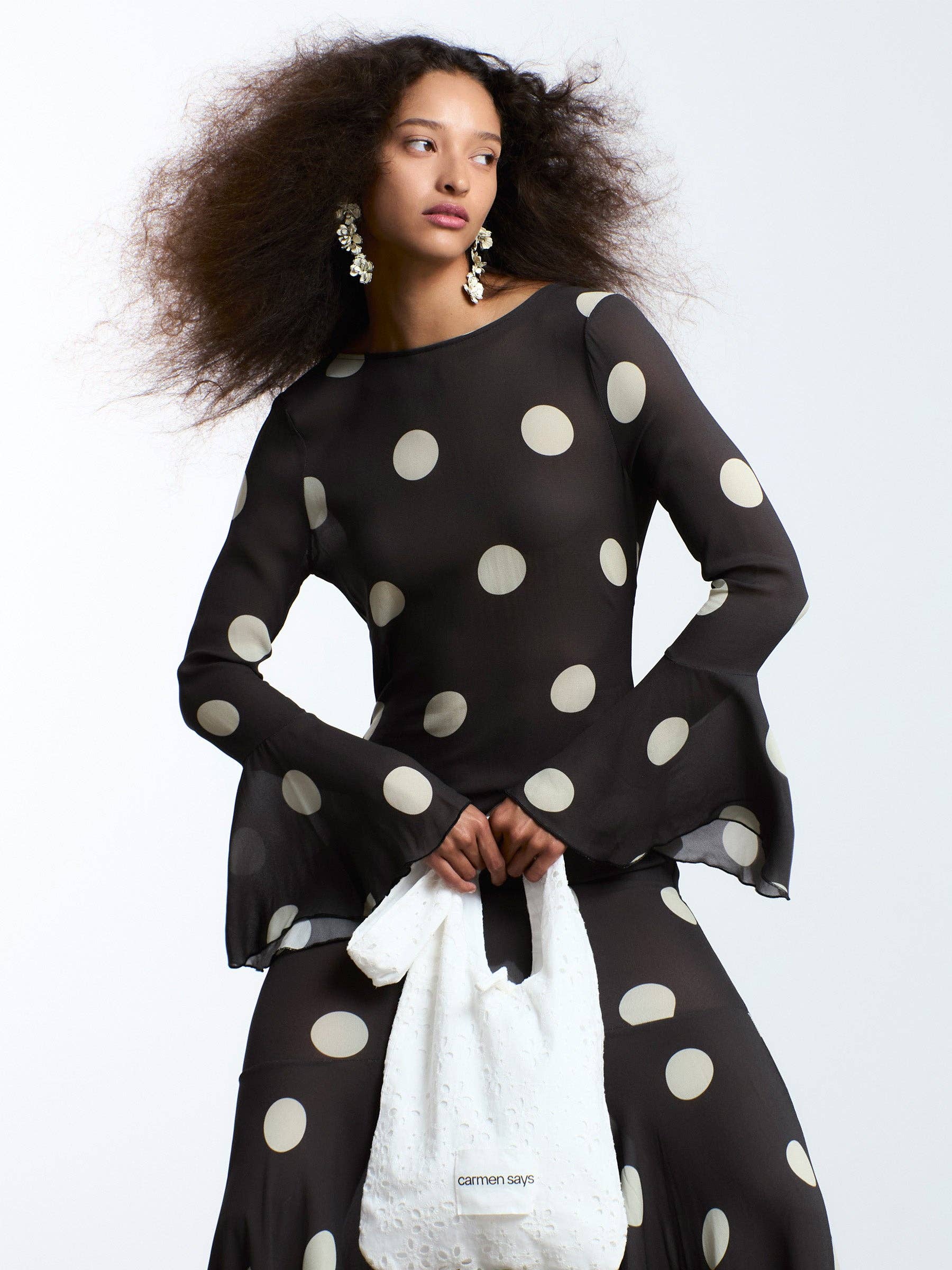 CARMEN SAYS - Vente Robe – femme - Robe à pois Arlequin5