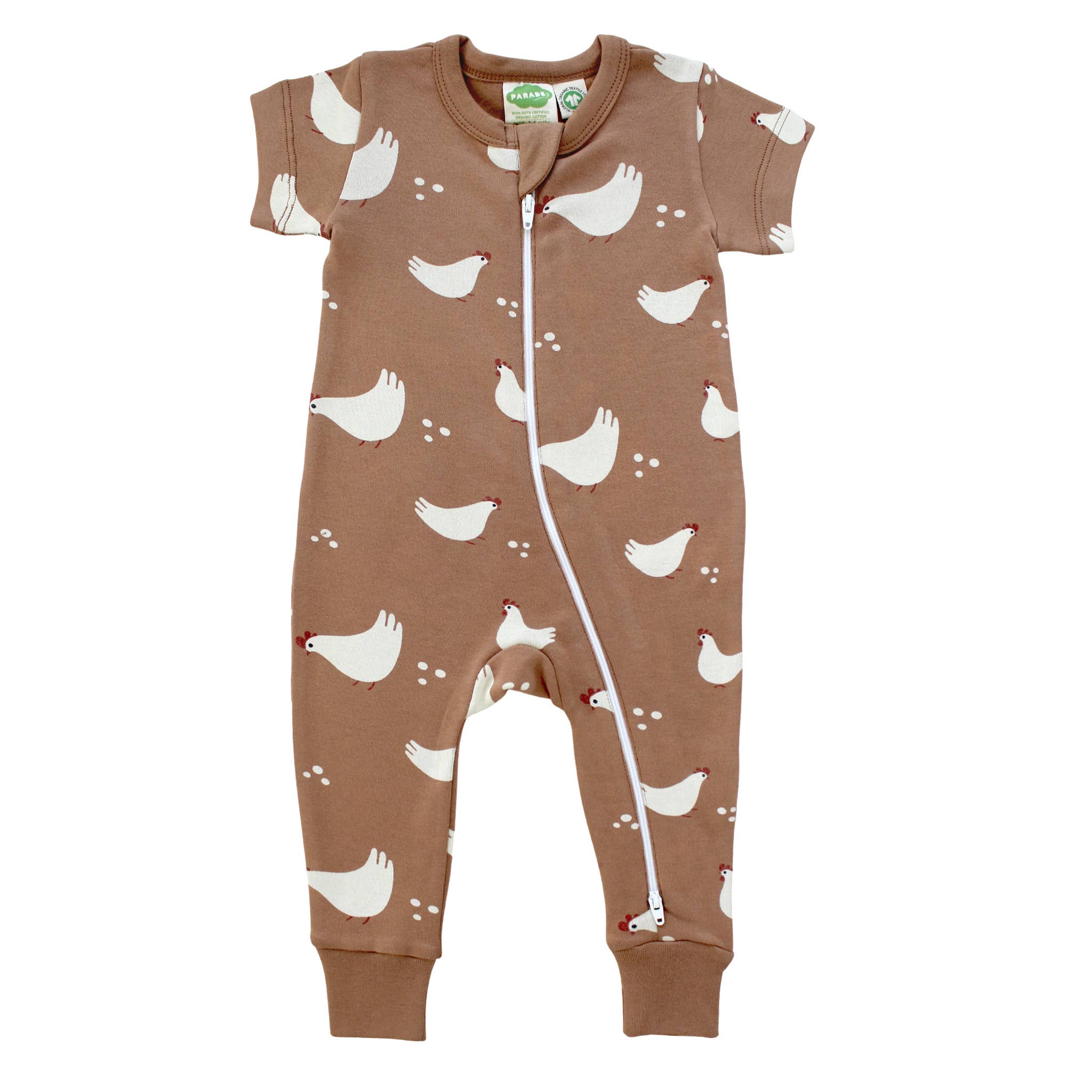Parade Organics - Wholesale Jumpsuit - Baby - Signature Print '2-Way' Zip Romper - Short Sleeve12