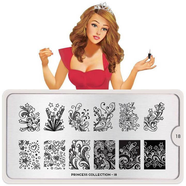 Princess 18 ✦ Placa de Estampación de Uñas para venta al por mayor de MoYou London