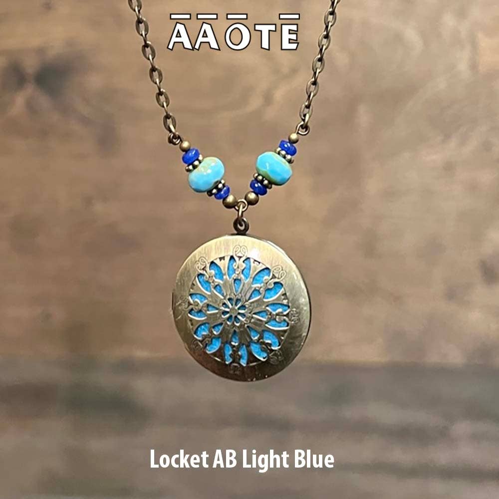 AAOTE - Wholesale Aromatherapy Necklace - Aromatherapy Locket Essential Oil Diffuser Necklaces on Beaded Chain 3