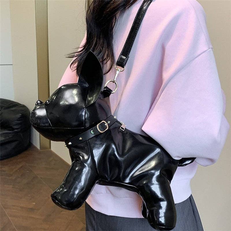 UZ Wholesale Store – Engroshandel Crossbodytaske - Dame – Sød hundeplys crossbody taske5