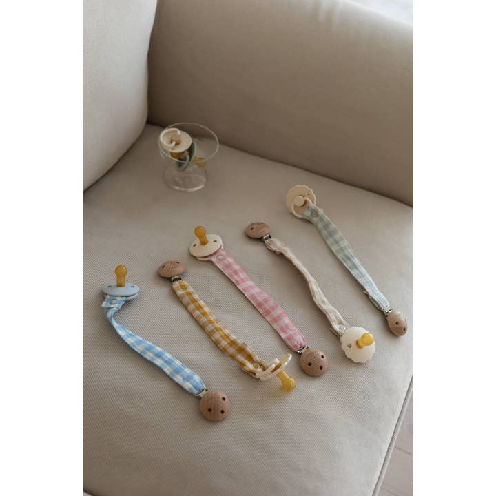 TISU Schnullerkette, Gingham-Kollektion für den Großhandel von TISU