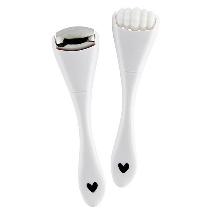 Bella Sleep + Spa - Wholesale Face/Beauty Roller - Spa To-Go Set - White Rollers with White Bag2