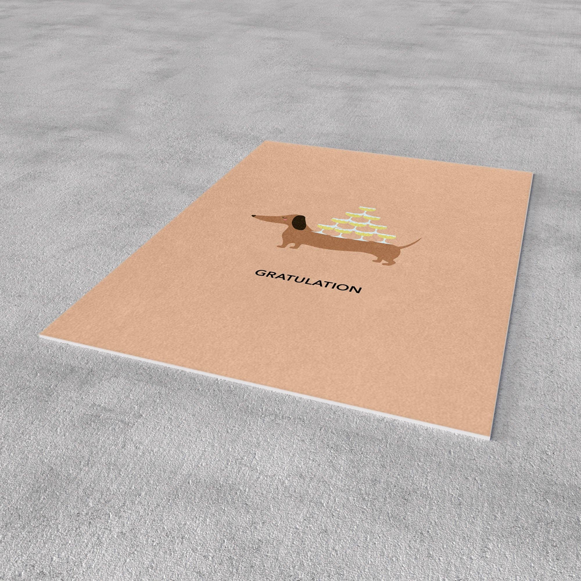 Naturbedacht - Wholesale Postcard - Postcard - Dachshund Congratulations - No. 3062