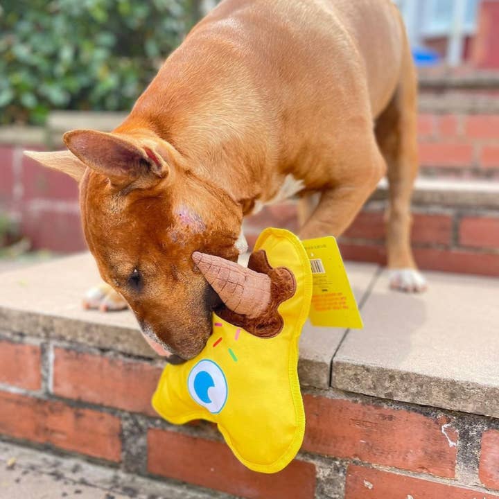 WufWuf – Squeaky Toy - Cão por atacado – Brinquedo de pelúcia WufWUF Scoopy Boo Derretimento de Gelado Squeaky1