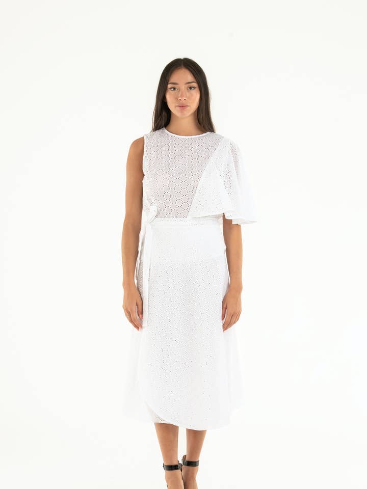 Christine Bi – Saia - Mulher por atacado – Saia em renda Sangallo0