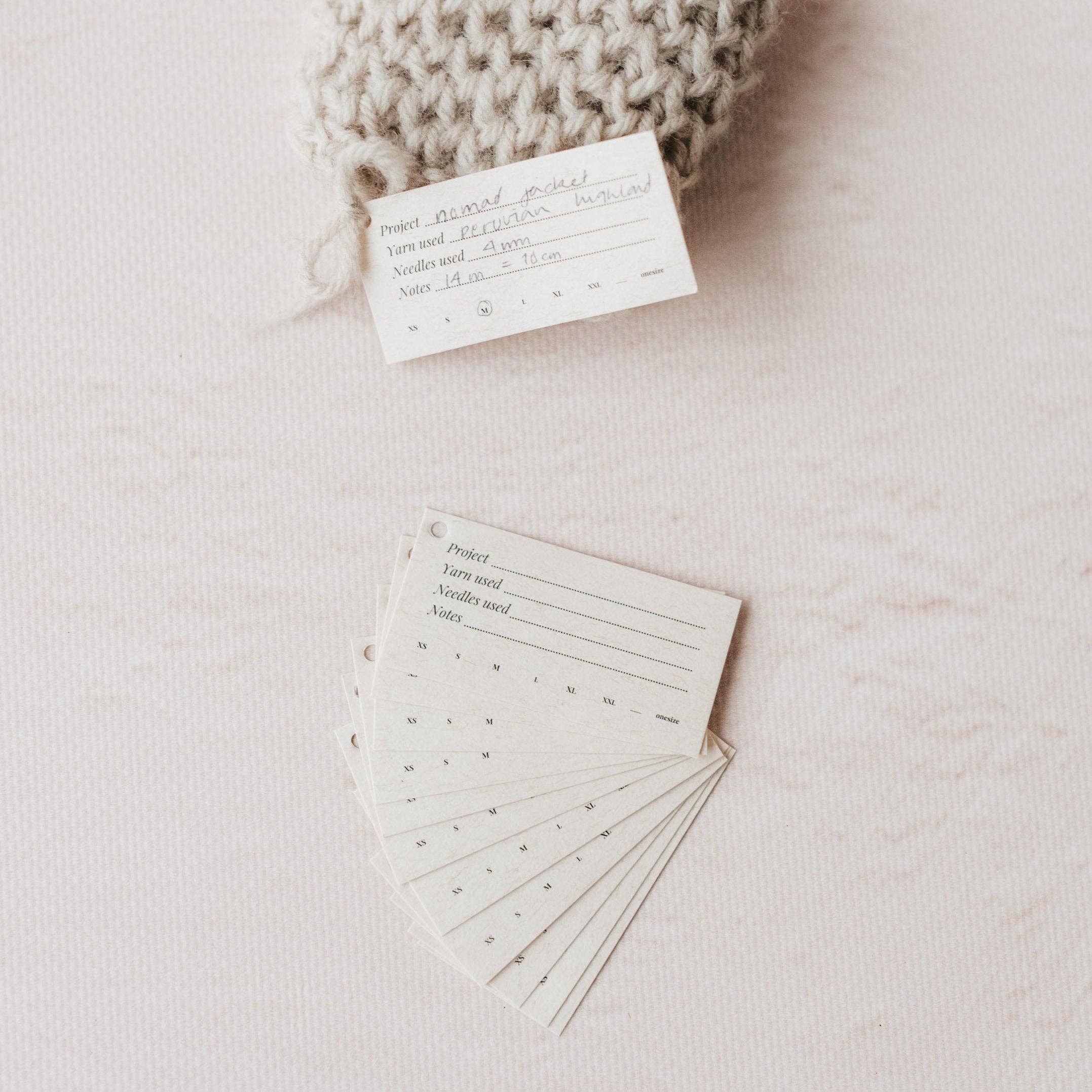 KNITS by ce AB - Vente Accessoire de tricot/crochet - Notes de jauge 10pcs0