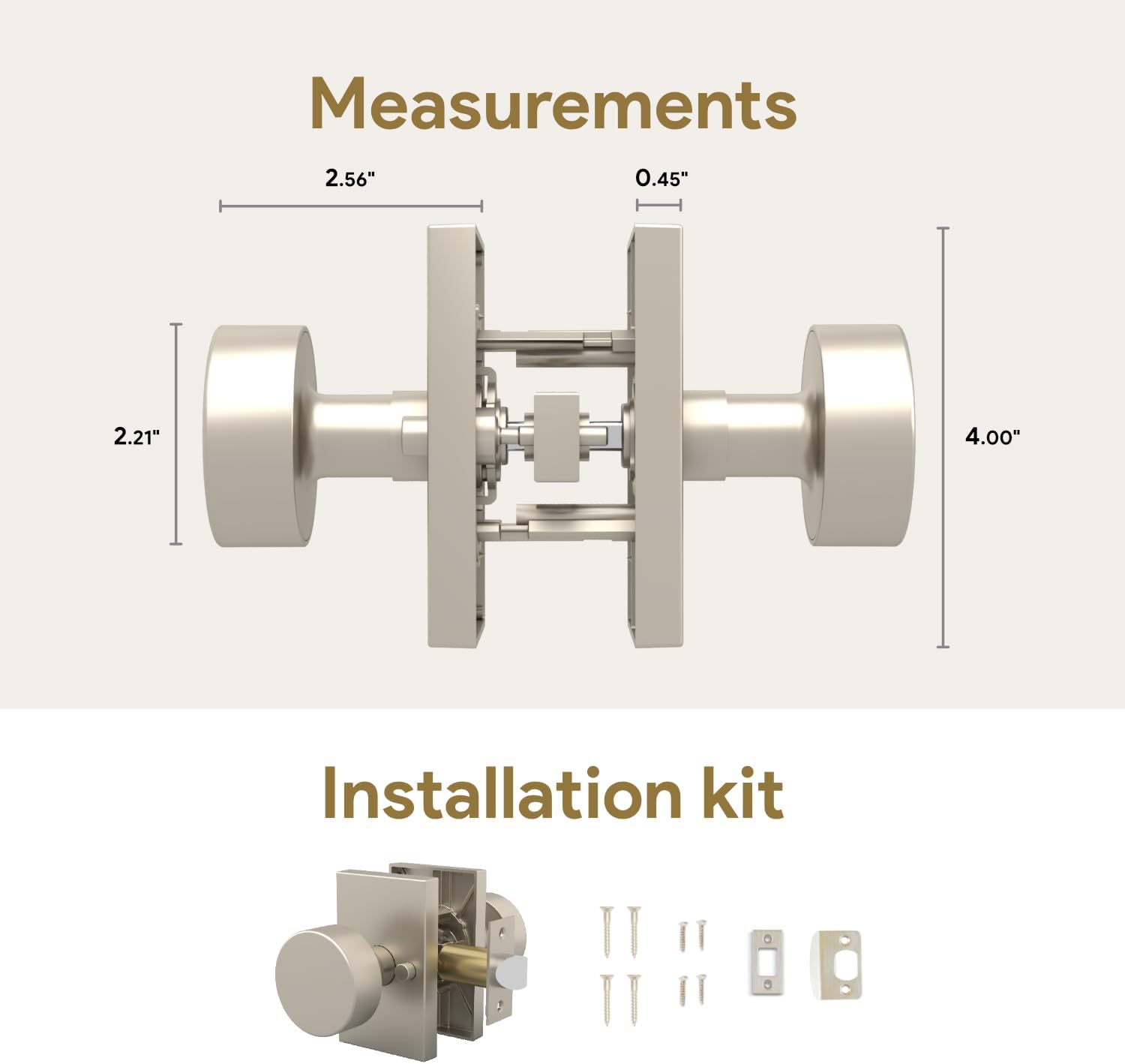 Mega Handles - Wholesale Knob/Pull - Laura Privacy | Door Knob8
