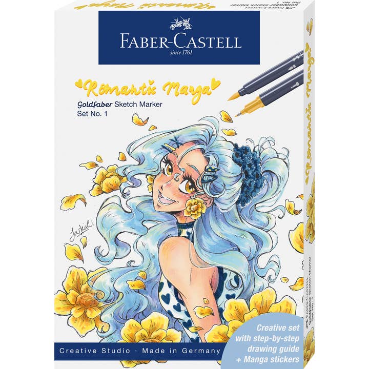 Faber-Castell Goldfaber Sketch Markers, Romantic Manga Set 1 for wholesale by West Design Products UK