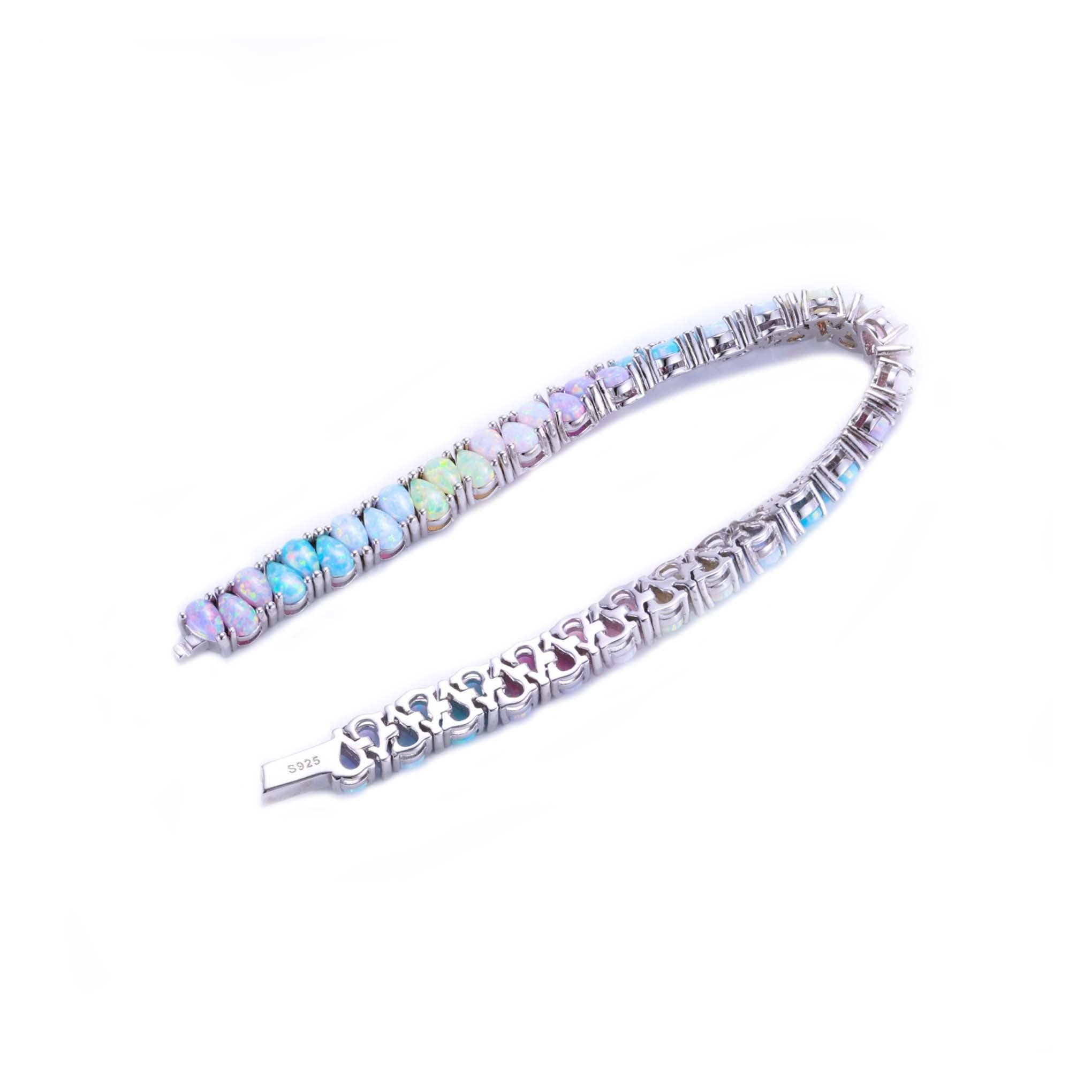 La Kaiser - Vendita all'ingrosso Bracciali tennis - Bracciale Tennis Sogni Danzanti in Argento e Opale3