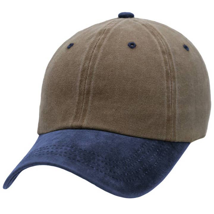 Cap Zone - Wholesale Baseball Cap - Unisex - Two Tone Garment Dye Unstructured Cotton Cap6