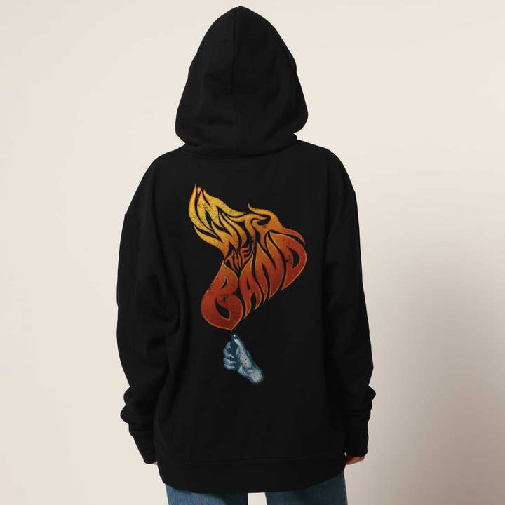 Sudadera negra con capucha extragrande I'm With The Band para venta al por mayor de James Mae