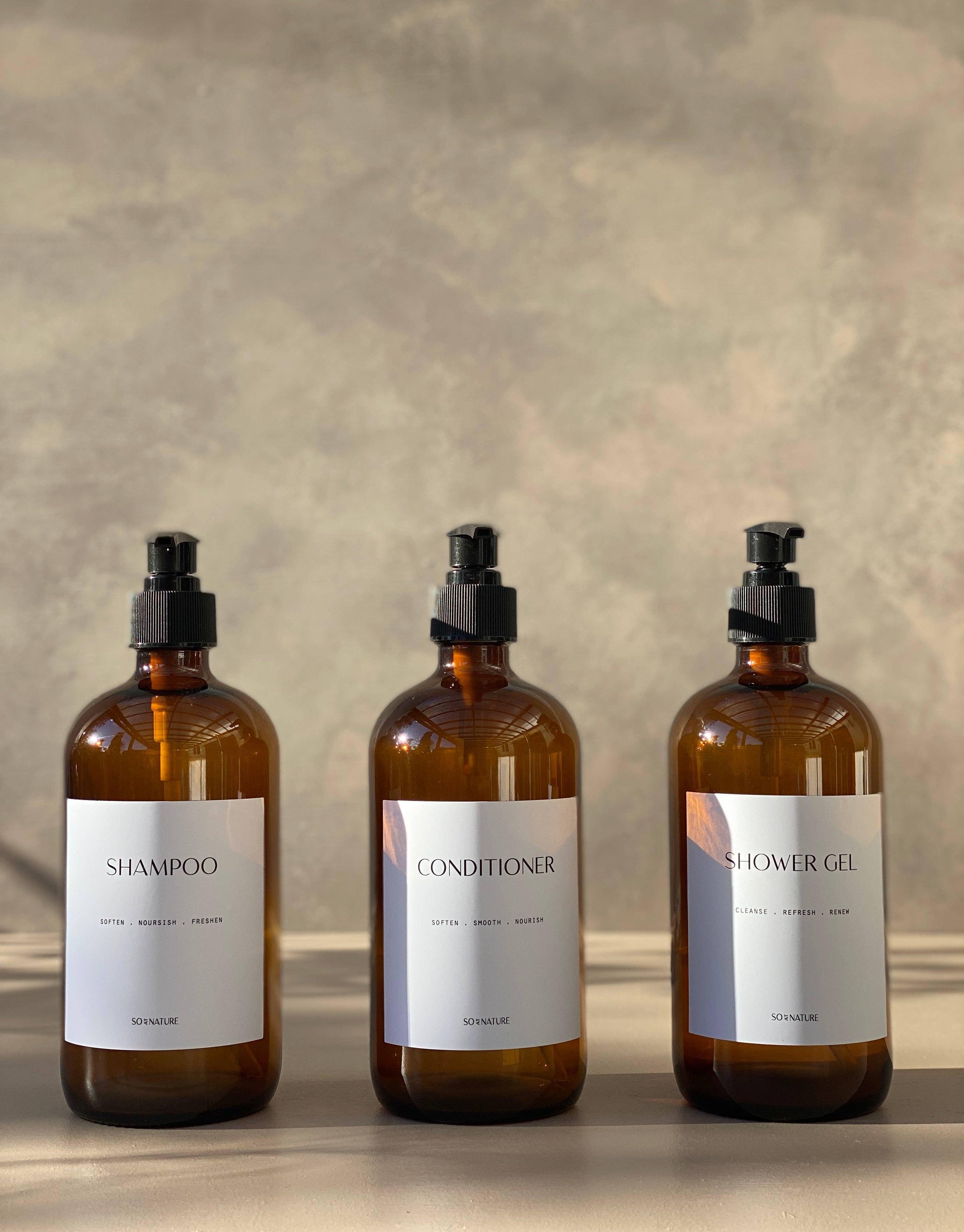 So At Nature – wholesale Soap dispenser – Amber Glass Soap Dispenser For Bathroom1