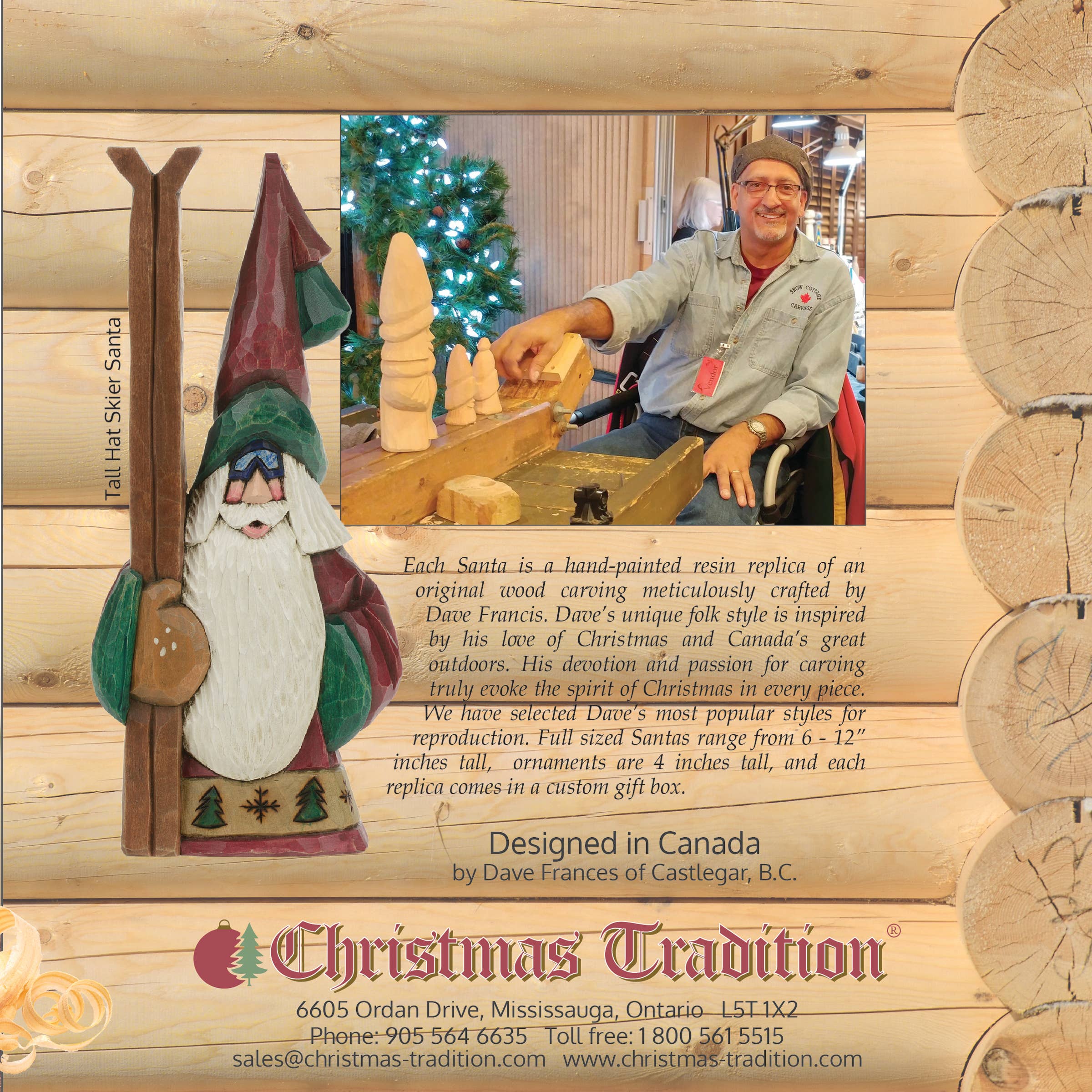 Christmas Tradition - Vente Décoration de Noël - Liste de jouets du Père Noël de 9" Cottage Carvings3