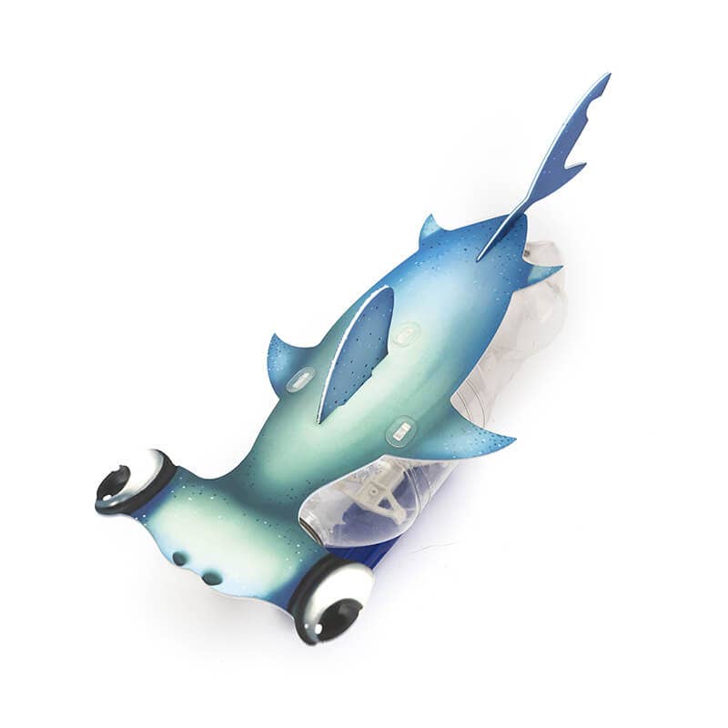 PlaySTEM - Wholesale Toy Set - Kids - Ocean Friends Hammerhead Shark & Manta Ray STEM Toy Set4