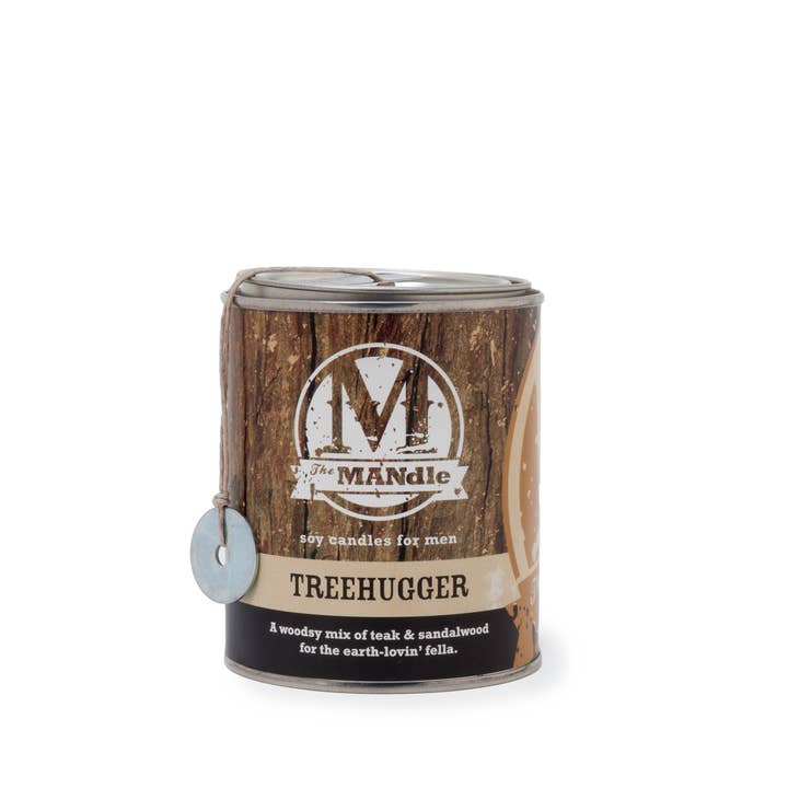 Eco Candle Company - Wholesale Jar/Filled Candle - The MANdle TREEHUGGER | teak, sandalwood