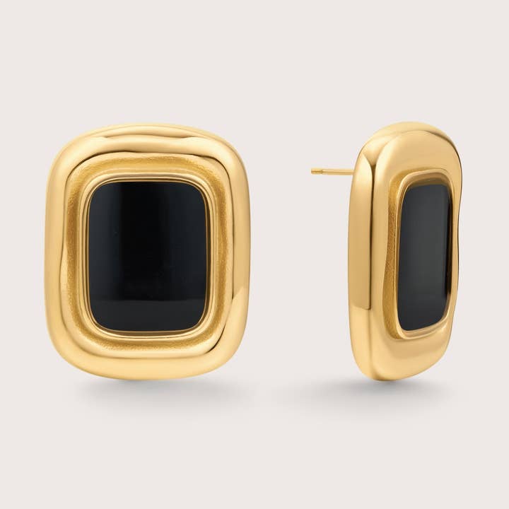 Bold Rectangular Earrings for wholesale by Saint Fatale