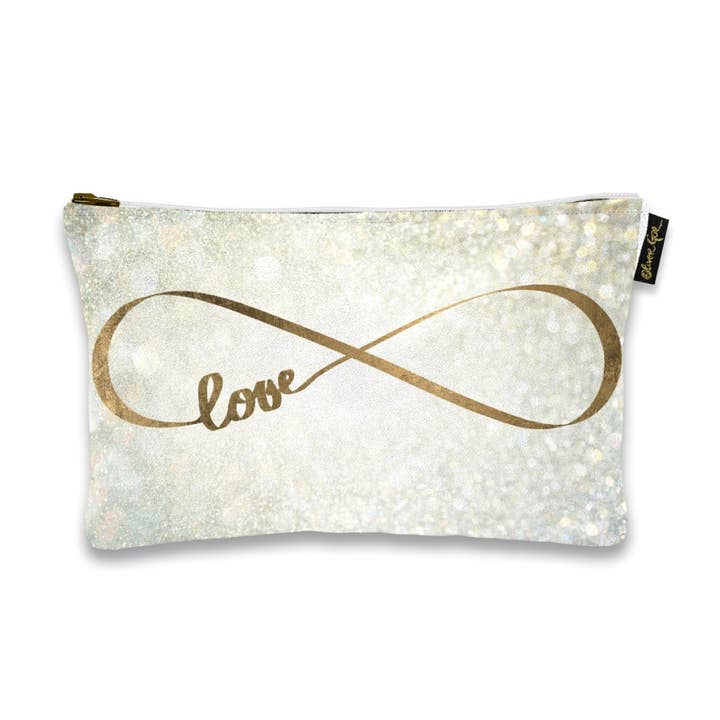 Oliver Gal Sparkle Love Art Pouch (Size 13x9) for wholesale by The Oliver Gal Artist