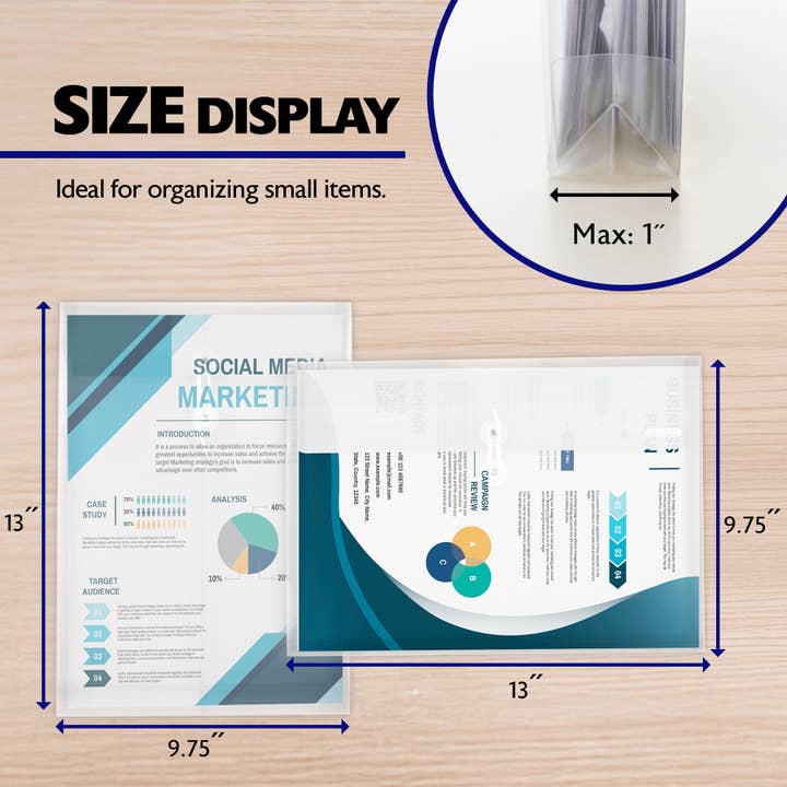 BAZIC Products - Wholesale Envelopes - String Envelope Letter Size Clear Top/Side Loading (2/Pack)2