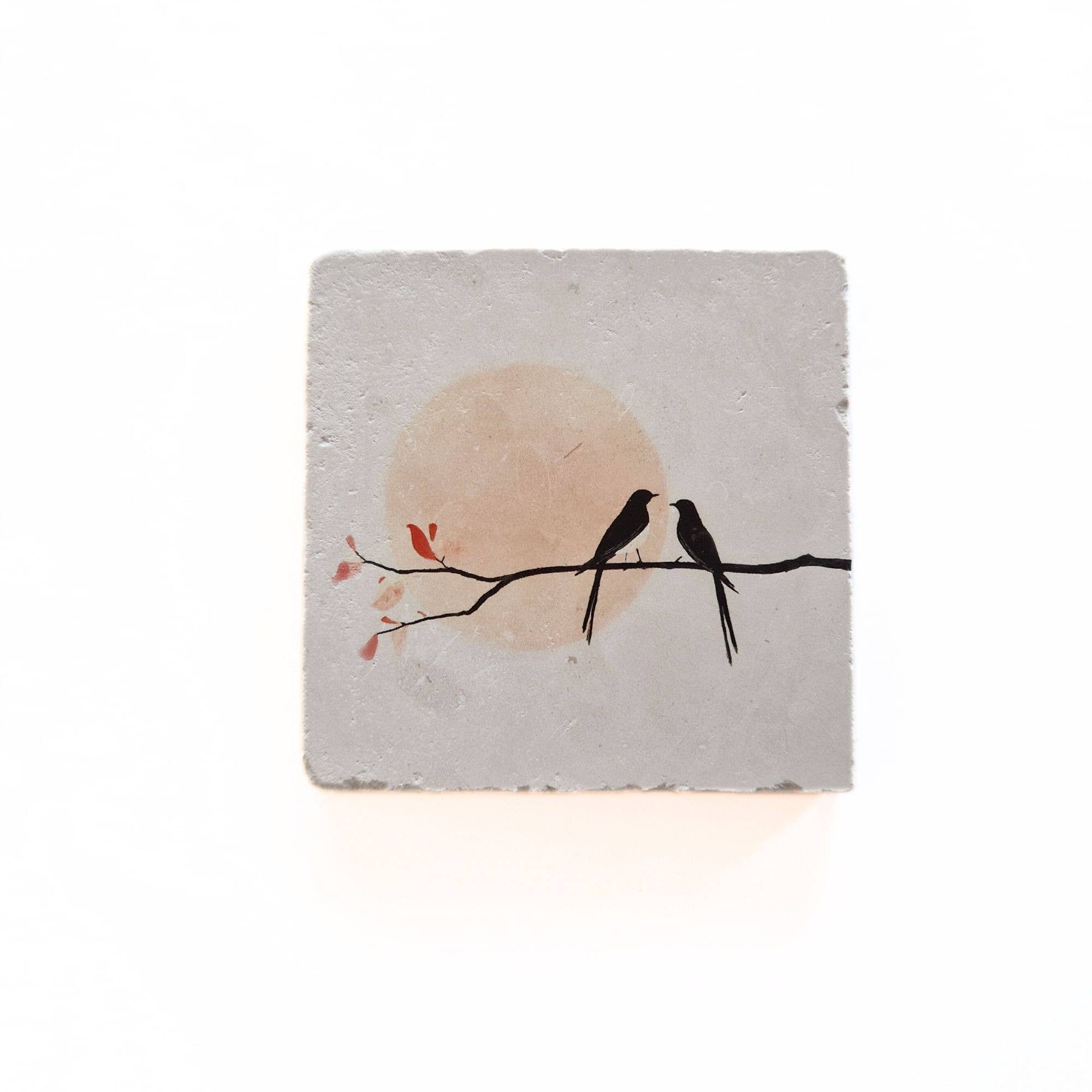 Artige BV - Vente Sculpture - Oiseaux - carreau en pierre naturelle0