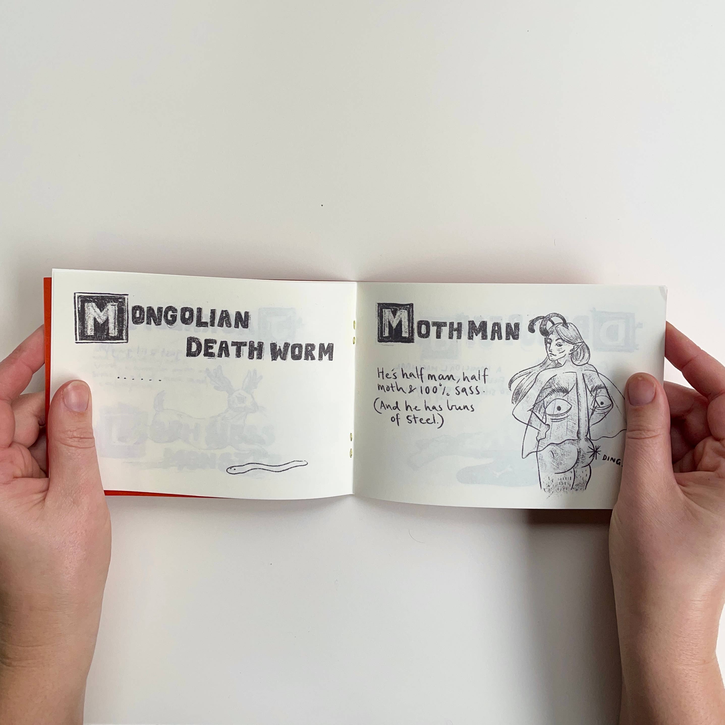 Ashlea Bechaz Illustration - Wholesale Magazine - Zine - Cryptids of Note7