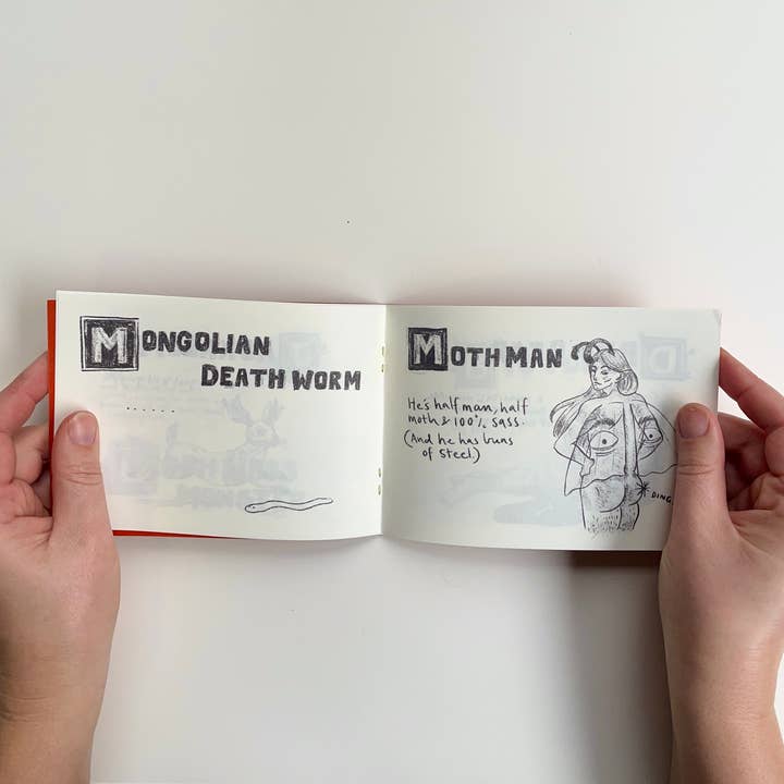 Ashlea Bechaz Illustration - Wholesale Magazine - Zine - Cryptids of Note7