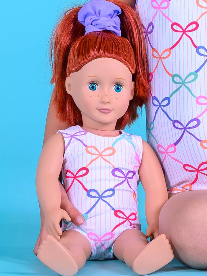 Take a Bow Doll Size Leotard for wholesale by Destira