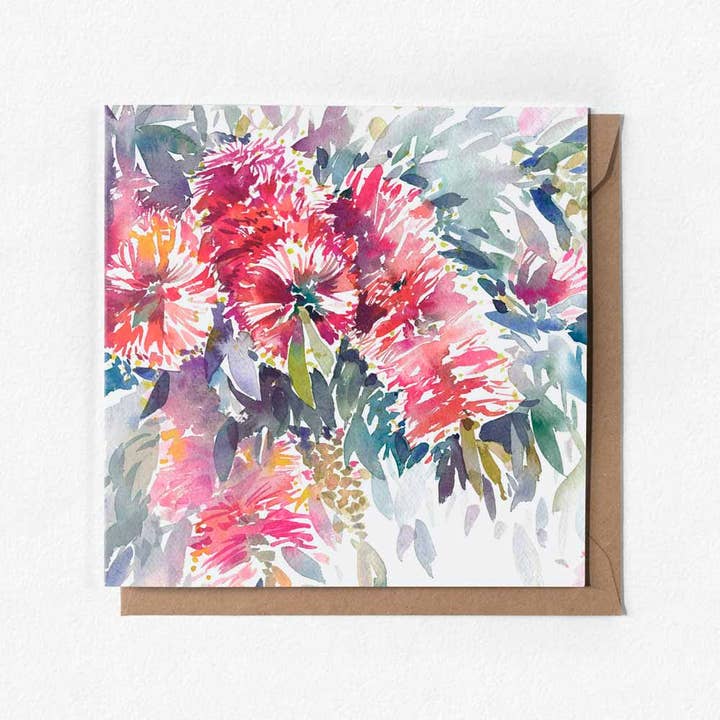 Natalie Martin | Australian Watercolour Artist - Wholesale Everyday Greeting Card - Australia Birth Flower Greeting Card Sample Pack3