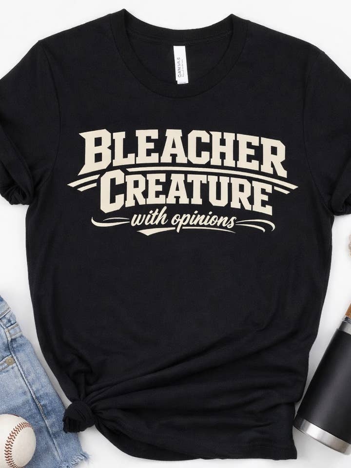 Bleacher Creature (with opinions) Tee for wholesale by Rust + Stitch