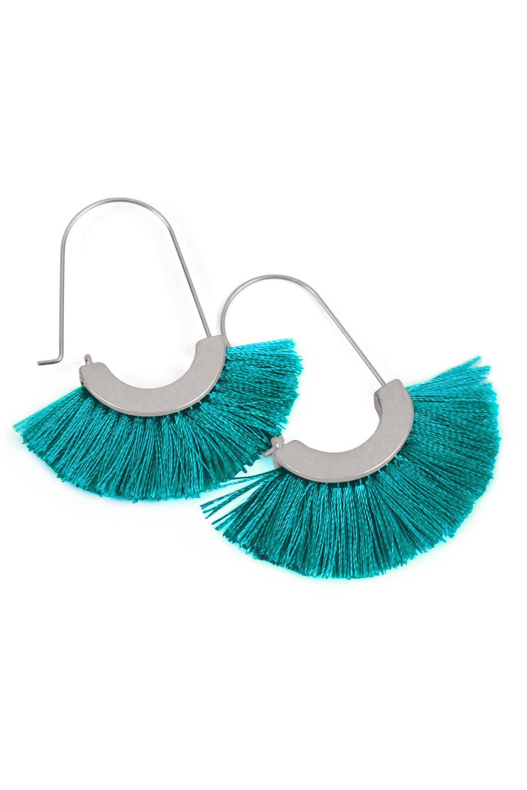 MYS Wholesale Inc - Vente Boucles d'oreilles pendantes - Créoles pendantes élégantes en forme d'éventail Boho-Chic9