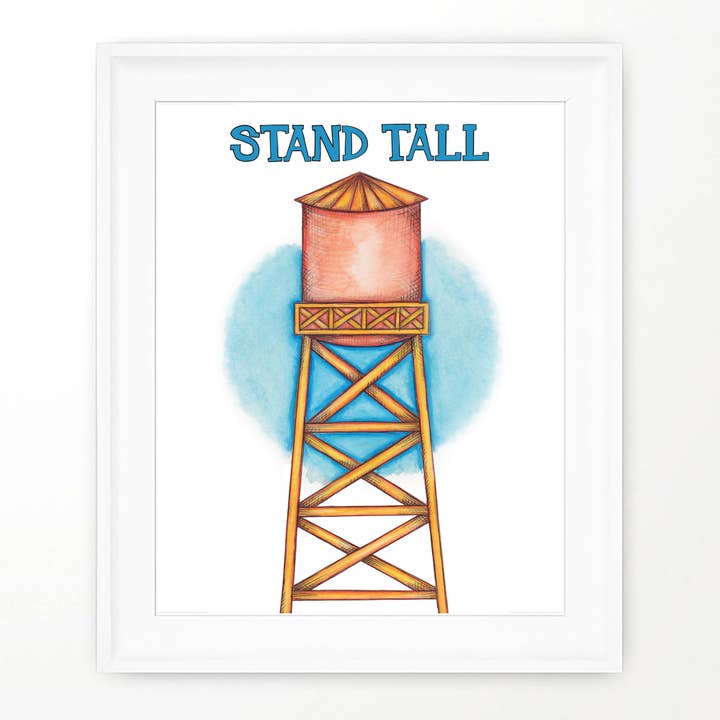 STAND TALL NEW YORK PRINT | NEW YORK PRINT | Art mural New York pour la vente par About A Cloud Stationery & Gifts
