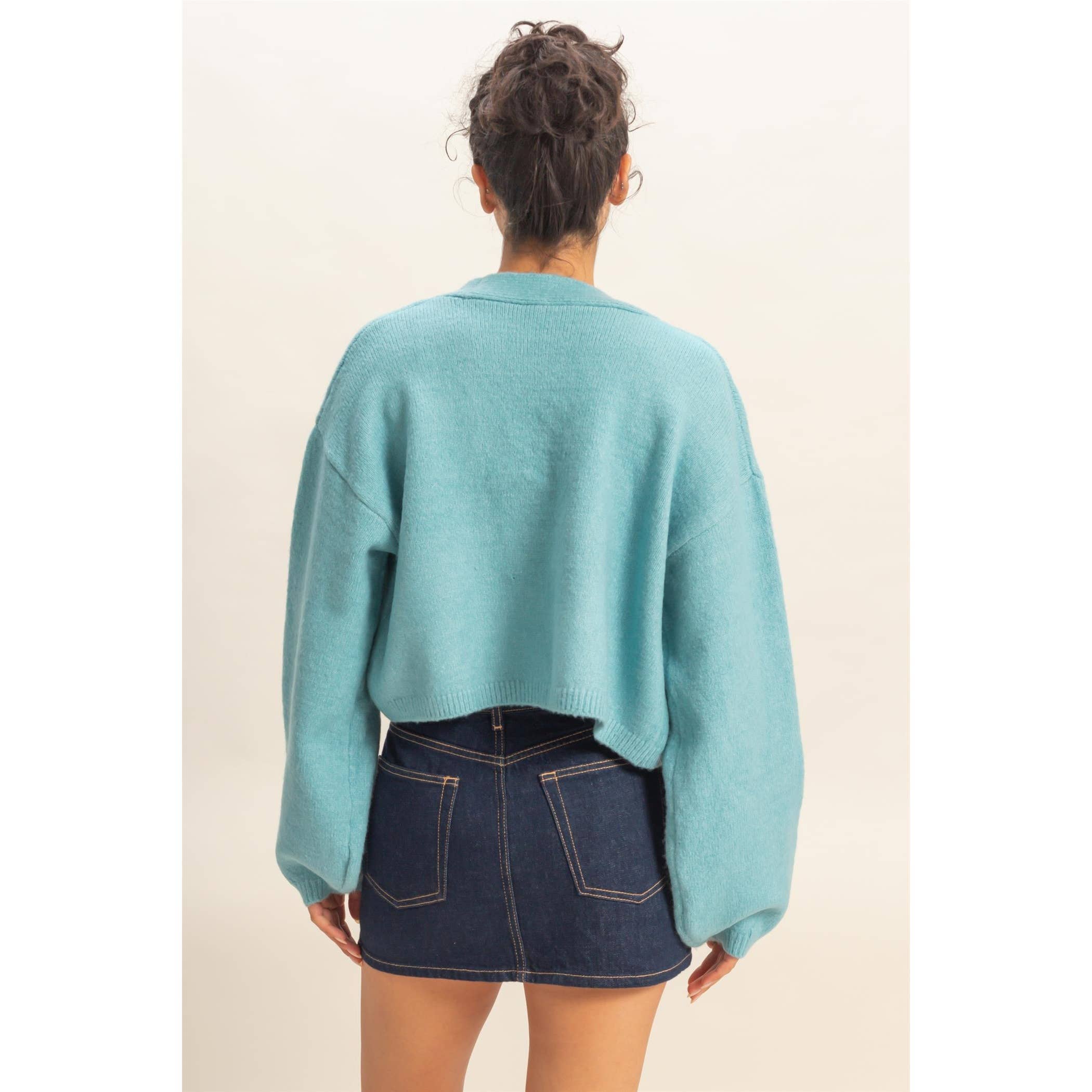 Double Zero - Vendita all'ingrosso Cardigan - Donna - Maglione cardigan aperto sul davanti11