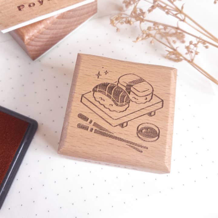 Poyura - Wholesale Rubber/Decorative Stamp - Sushi Wooden Stamp0