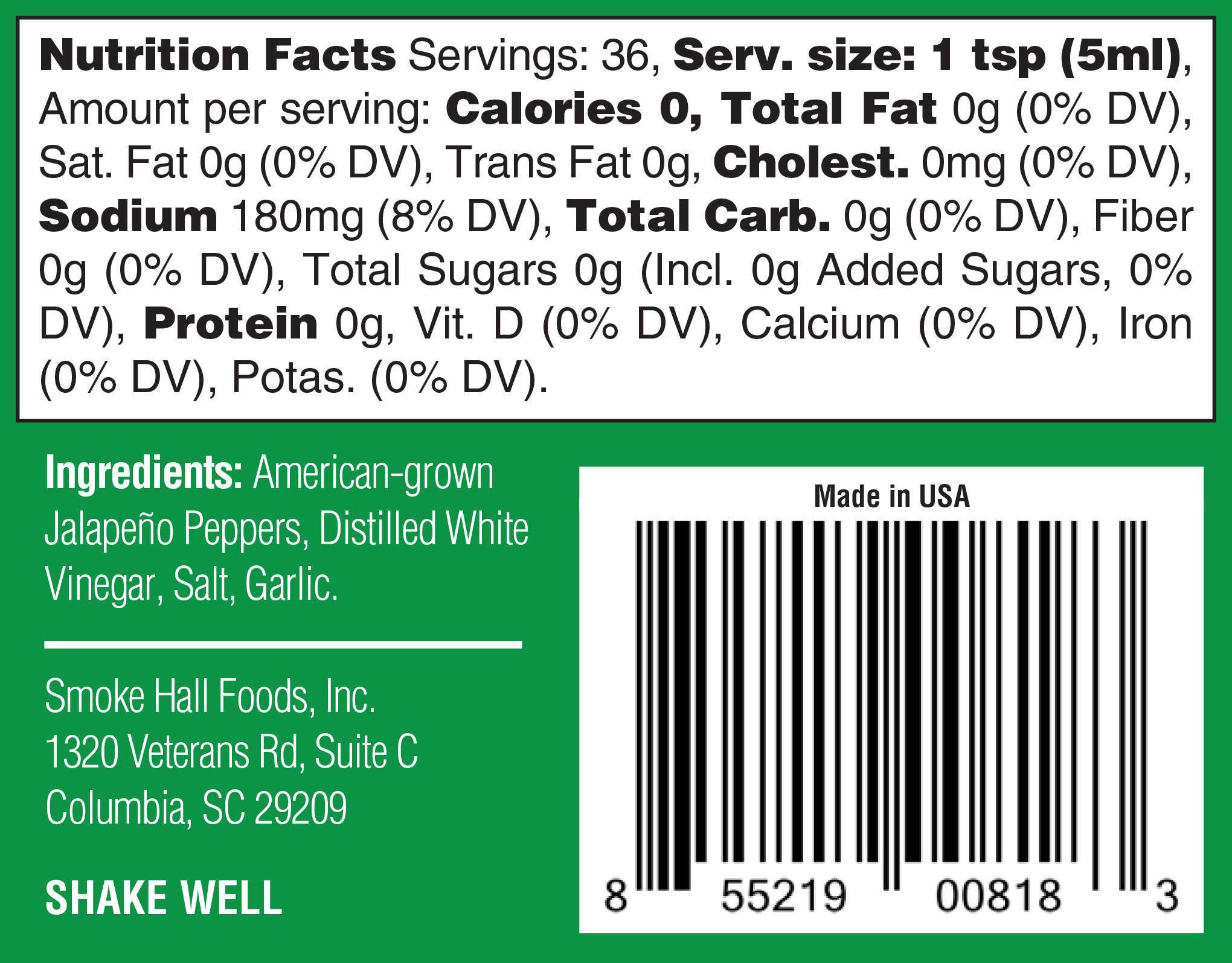 The General's Hot Sauce - Wholesale Hot Sauce - HOOAH Jalapeño - The General's Hot Sauce2
